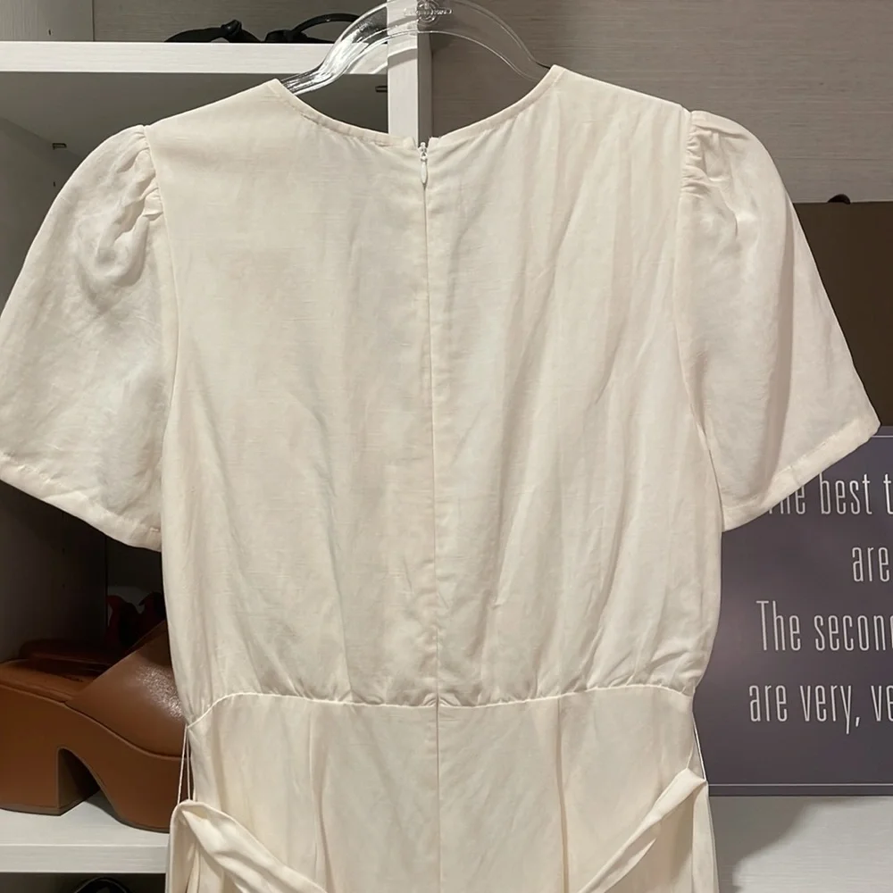 Greylin white linen jumpsuit, size XS - Picture 5 of 7